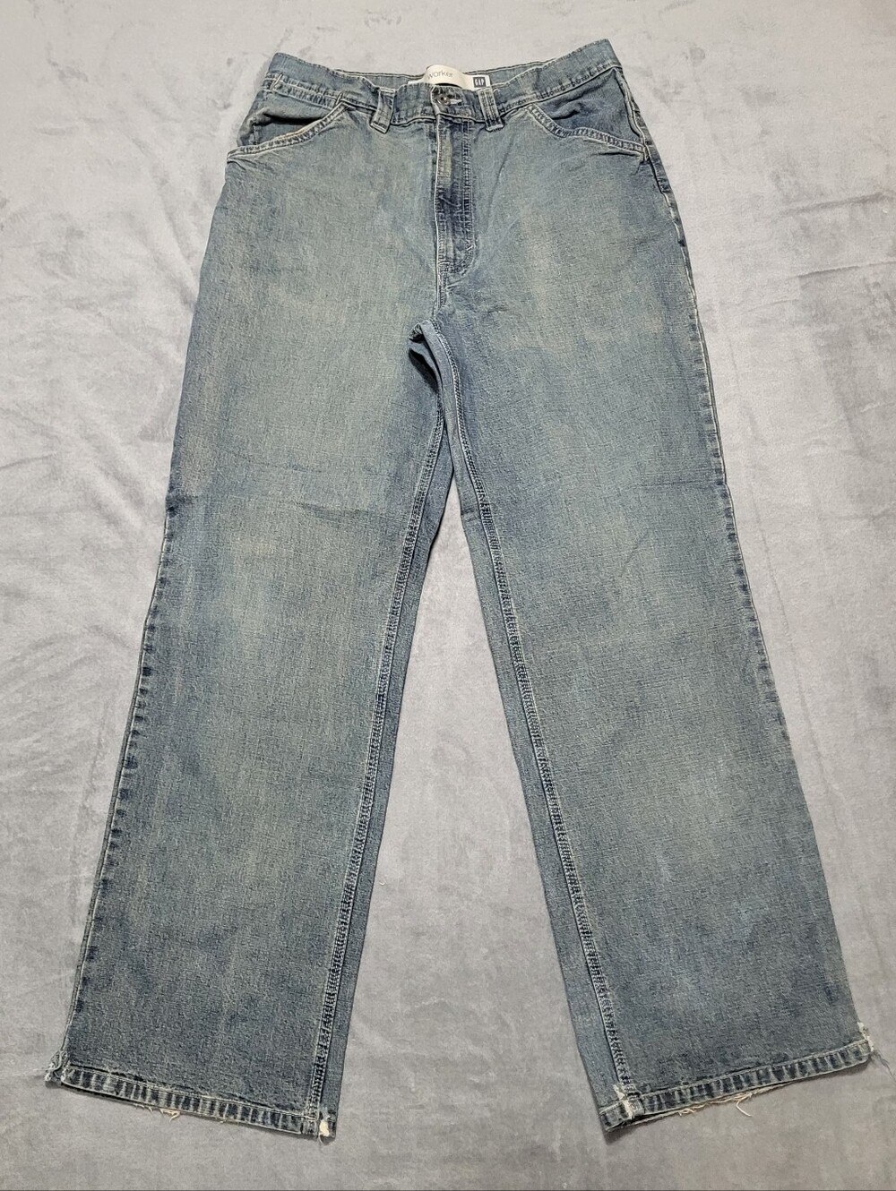 2005 Y2K Gap Worker Jean Medium Wash Skater Relaxed Fit Mens 32x32